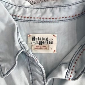 Anthropologie Holding Horses 🐴  Button Up